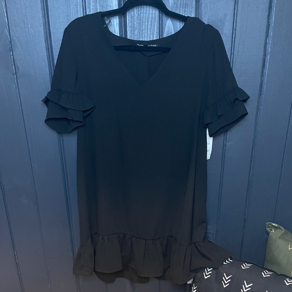 Zara black mini dress